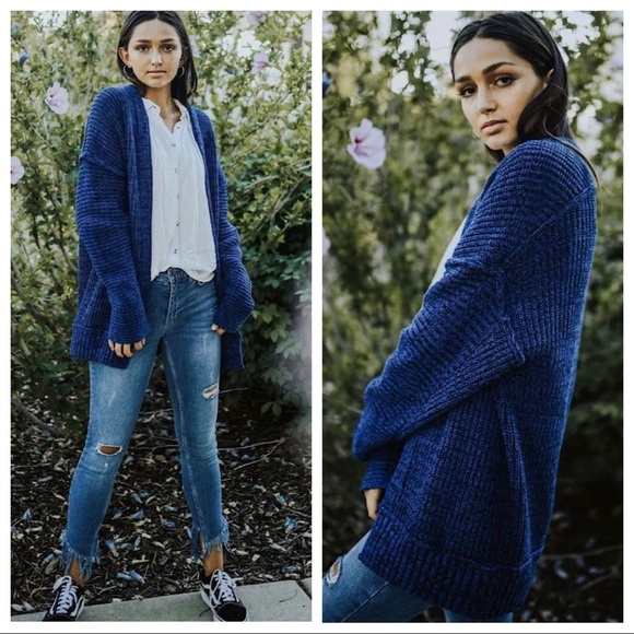FREE PEOPLE CARDI SLOUCHY OVERSIZED CARDIGAN A3C - Picture 10 of 16